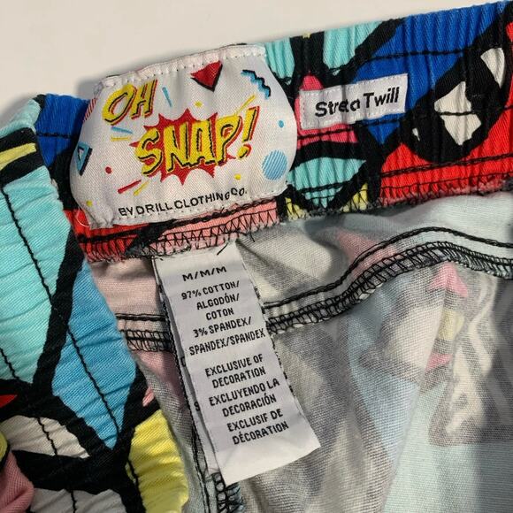 OH SNAP! Stretch Twill Men's Shorts 80's 90's Vintage Look size M - Picture 3 of 3